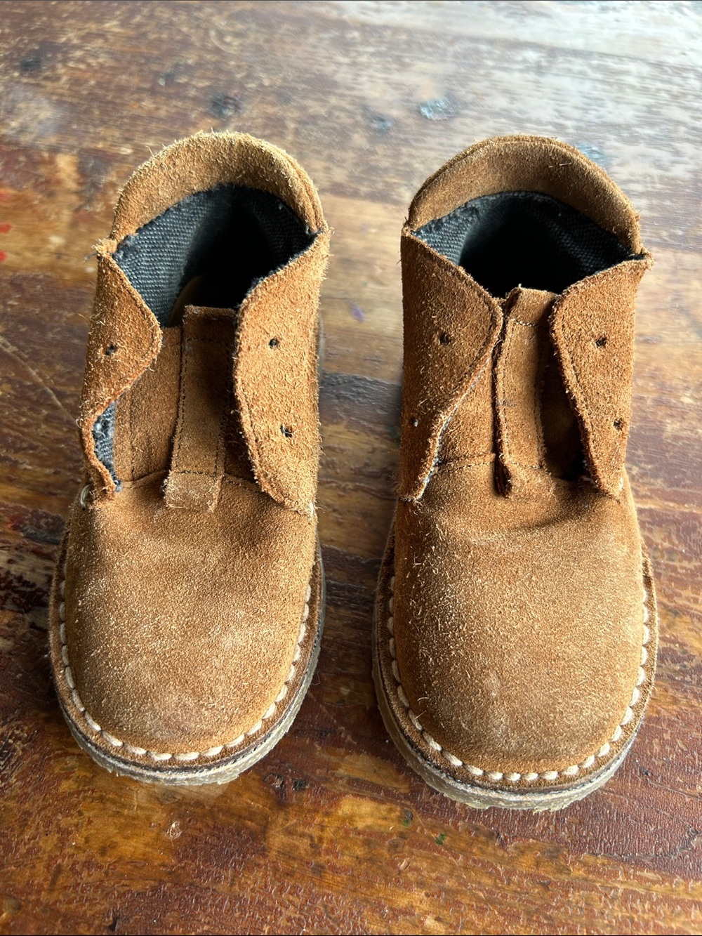 Zara leather toddler desert boot